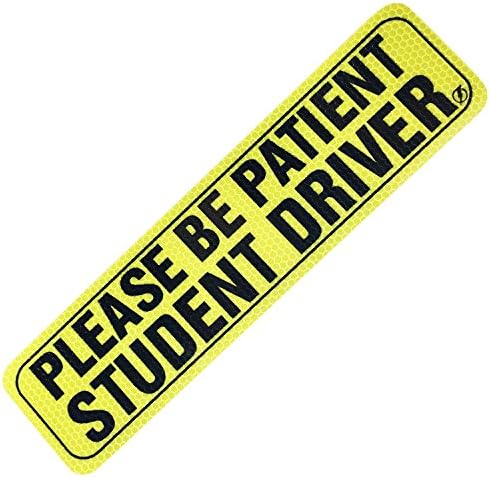 Reflective Please Be Patient Student Driver Car Magnet Safety Caution for Vehicle