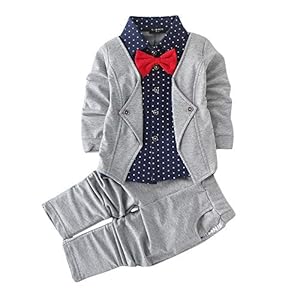 Hopscotch Boys Cotton Blazer Style Shirt and Pant Set