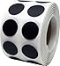 Color Coding Labels Black Round Circle Dots For Organizing Inventory 1/2 Inch 1,000 Total Adhesive Stickers