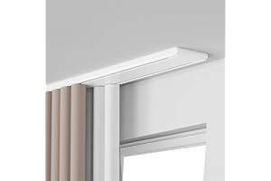 Curtains Track Ceiling Mount,Ceiling Curtains Track Double,Sliding Rails for Curtains White Black,Curtains Track Ceiling Moun