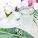 Nervure 60 Piece 12OZ Silver Plastic Cups-Clear Disposable Tumblers-Wedding Silver Rim Cups for Party Holiday and Occasions