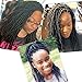 MOBOK 6packs NEW Goddess Locs Crochet Hair 14 Inch Pre-Looped Skinny River Fauxs Locs Wavy Crochet With Curly Hair In Middle And Ends (14inch, 1b#)