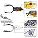 Sougayilang Hollow Frog Fishing Lures Soft Topwater Baits with Tackle Box for Bass Snakehead Saltwater Freshwater Fishing (6Pcs Frog Lure Only)