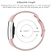 SWEES Silicone Sport Bands Compatible Fitbit Charge 2, Breathable Sport Replacement Bands with Air Holes Small & Large (5.7