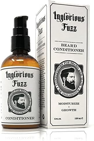 Inglorious Fuzz Ultimate Mens Natural Beard Conditioner With Organic Ingredients | Moisturizes, Softens and Promotes Facial Hair Growth, Skin Safe With Discreet Masculine Scent