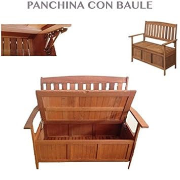 Banc en bois avec rangement