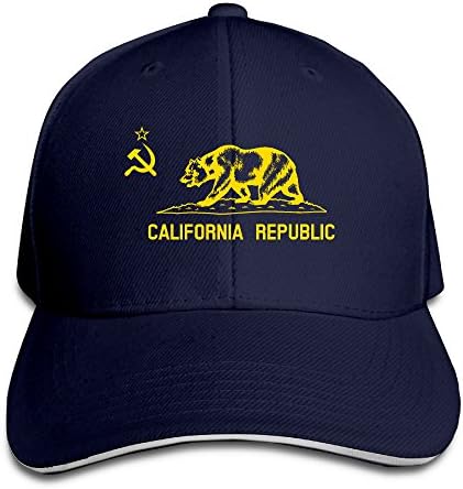 Flag Of Communist California Republic Unisex Fashion Lovers Sandwich Hat | Peaked Cap