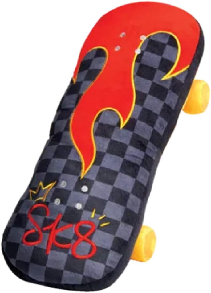 iscream 3D 'Sk8 King' Skate Board Shaped 21" x 7.5" Microbead Accent Pillow