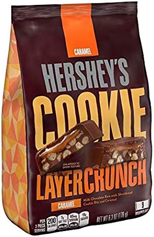 Tam Tam Candy Cookies Layer Crunch Caramels milk Chocolate Candy Snacks Size Bars | Pack of 4-6.3 oz