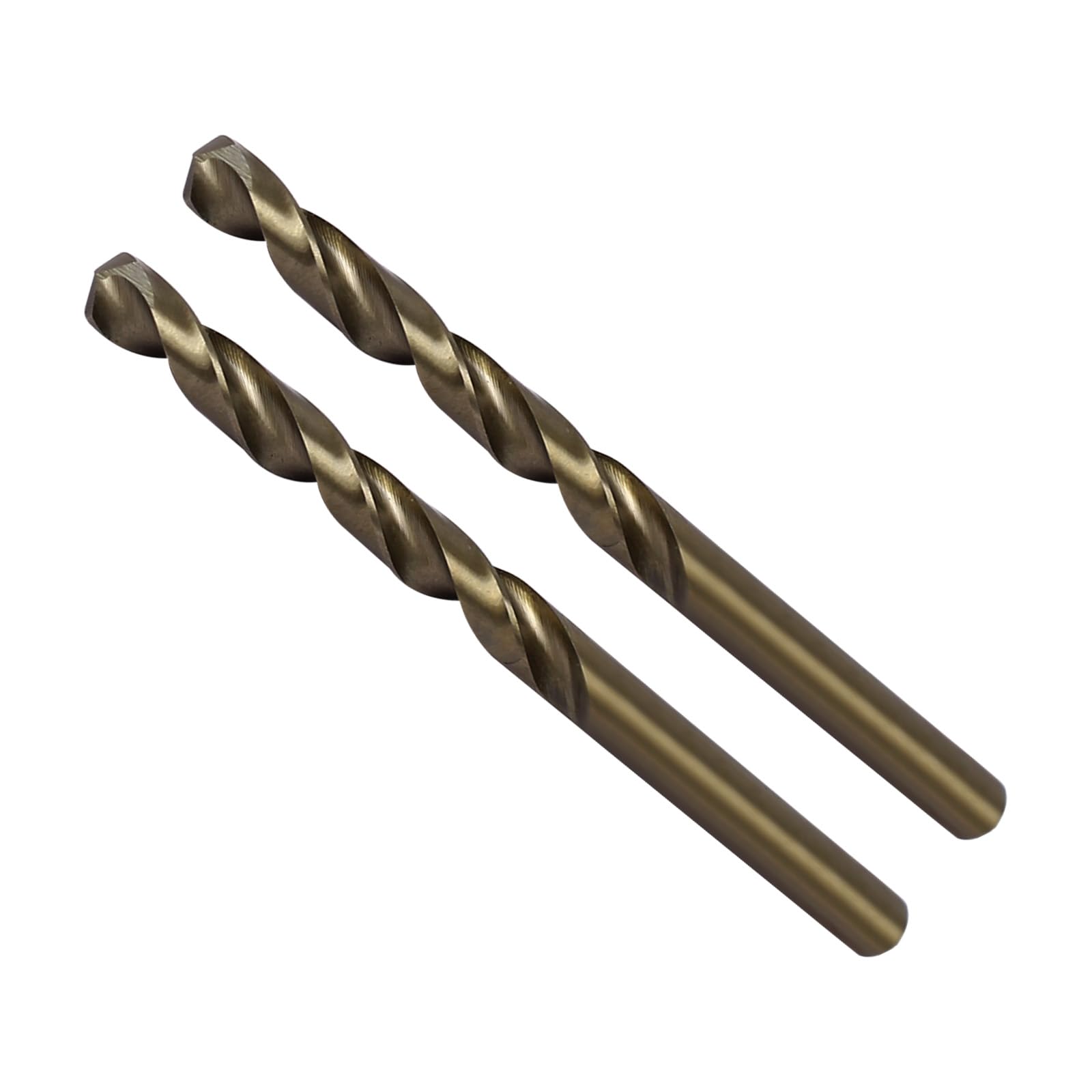 CoCud High Speed Steel Cobalt Twist Drill Bits, 6.3mm Diameter 95mm Length, Straight Twist Jobber Drill Bit - (Applications: for Metal Woodwork Plastic Aluminum), 2Pieces