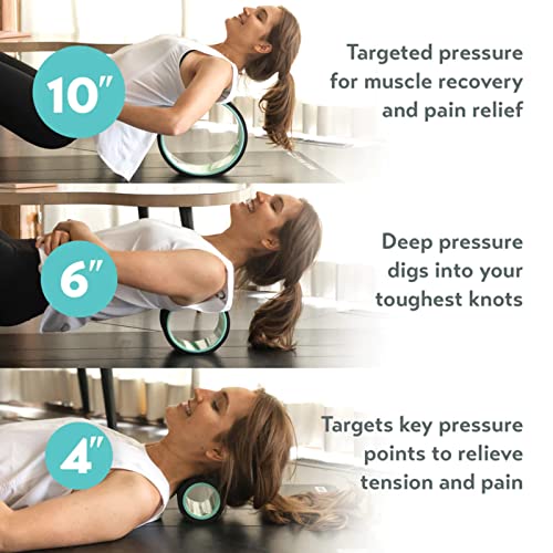 Chirp Wheel Back Stretcher w/Foam Padding, Set of 3 Body Roller 10