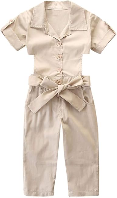 kids khaki jumpsuit