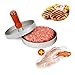 AIDOUT Burger Press - Hamburger Patty Maker - Non Stick Hand Operated Pattie Mold - Professional Aluminum Kitchen Tool with Comfortable Wooden Handle Great for Grill BBQ Homemade Burgers