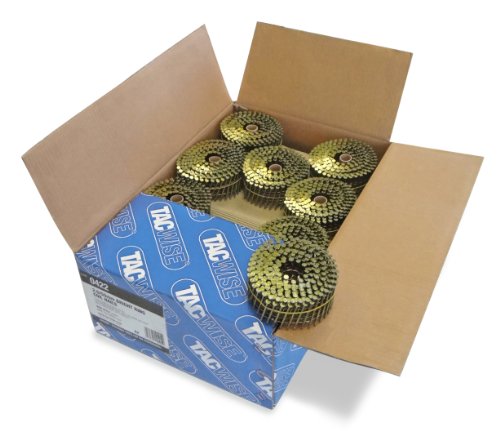 Tacwise 0422 Bright Flat Top Coil Nails, 2.5/50 mm, 16° Inclined, 9000