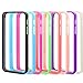 iPhone 5 Case, Costyle Wholesale 8pcs/lot 8 Colors Soft Trim High Clear Back Hard Cover Bumper Case Skin for New iPhone 5 SE 5G 5S 5GS