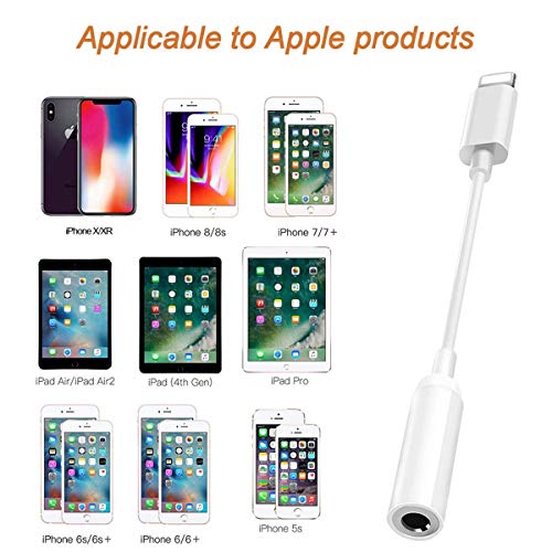 image for turelar for iPhone Headphone Adapter Dongle Connector for iPhone Xs/Xs