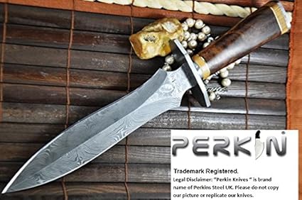 Perkin Knives Damastmesser Jagdmesser handgemachte damast Jagdmesser