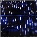 Paragala Meteor Shower Rain Lights,50cm 8 Tubes Snow Falling Rain Drop Light Cascading Lights for Christmas Wedding Party Xmas Tree Indoor Outdoor Patio Decoration (UL Listed Plug)