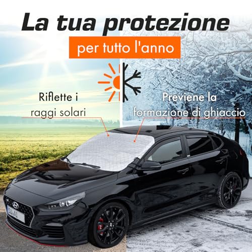 Upgrade4cars Windscreen Cover for Summer Car | Tarpaulin 145 x 100 cm | Anti-UV Protection Cover