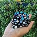 BodyJ4You Disco Balls Bracelet 6 Aqua Beads Pave Crystals Adjustable Wrist Iced Out Jewelry