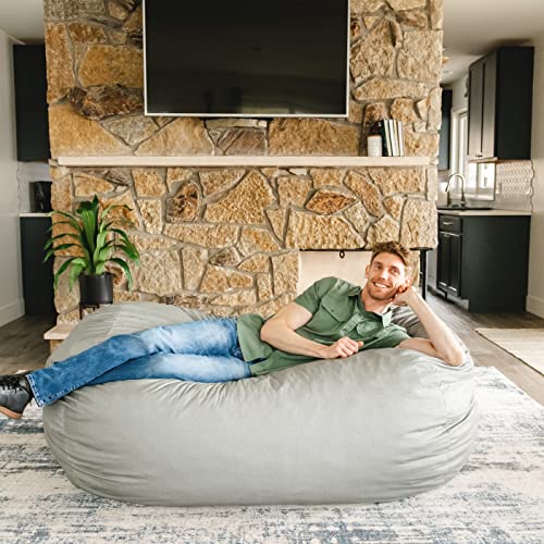 Big Joe Fuf Media Lounger Foam Filled Bean Bag Chair With Removable