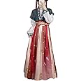 Women's Modern Hanfu Duijin Qiyao Ruqun Outfit Traditional Chinese Dance Costume