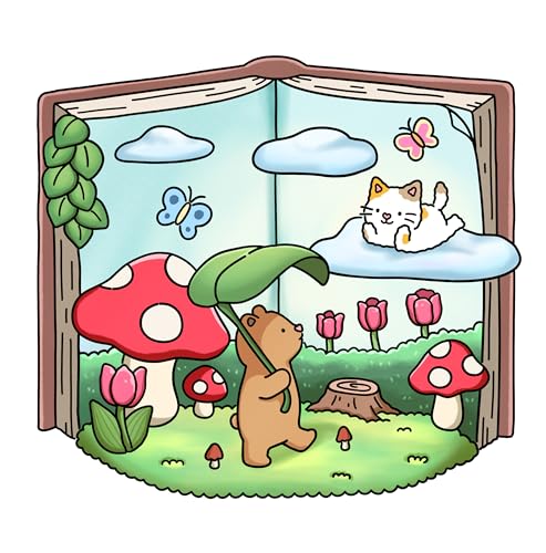 Fuzzy Tales: Fairycore Coloring Book for Adults & Teens Featuring Adorable Animals Characters (Fuzzy Friends Coloring)