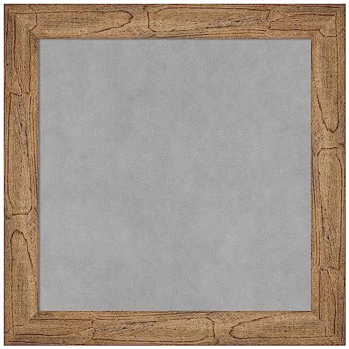 Amanti Art Brown Framed Magnetic Board 20x20 Small Vision Board for use with Ma…