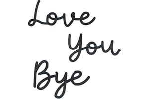 OYEFLY Love You Bye Wood Sign,Express Love and Warm for Your Family Lovers Wall Art Decor (Medium, style 1)
