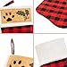 BINGPET Dog Christmas Stockings Classic Plaid Xmas Pet Stocking 2 Pack 18