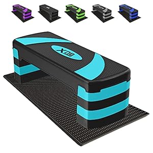 Xn8 Steppers for Exercise Workout 4 Height Adjustable 10cm 15cm 20cm 25cm Exercise Step Non-Slip Aerobic Fitness Step…