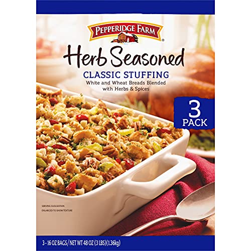 Pepperidge Farm Herb Seasoned Classic Stuffing, 16 oz (3-Pack)