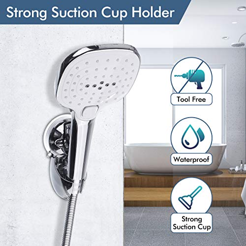 VADIV Shower Head Combo, High Pressure 9.5'' Adjustable Fixed