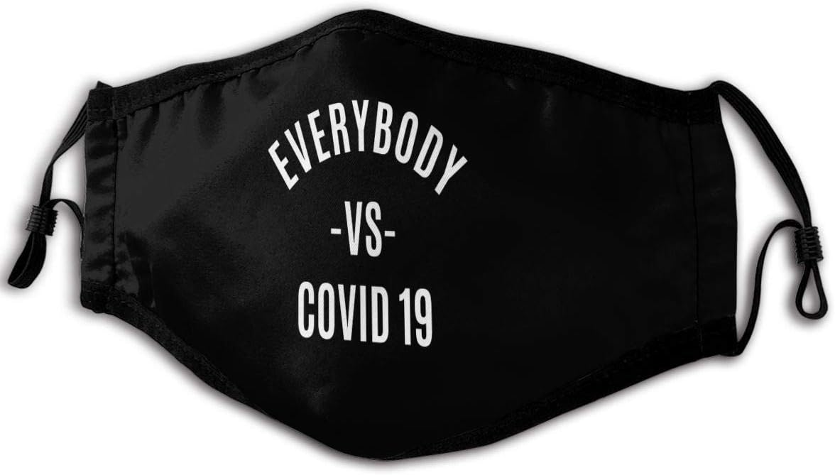 Everybody VS CO-VID 19 Unisex Washable Reusable Mäsk Anti Dust Pollution Face Perfect for Stay Safely Face Mäsk
