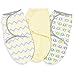 Summer Infant 3 Piece SwaddleMe Adjustable Infant Wrap, Chevron Splash, Large