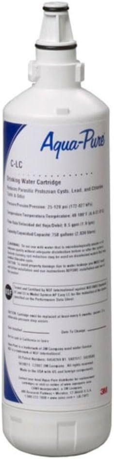 3M Aqua-Pure Under Sink Dedicated Faucet Replacement Water Filter Cartridge C-LC, 5618046: Home Improvement