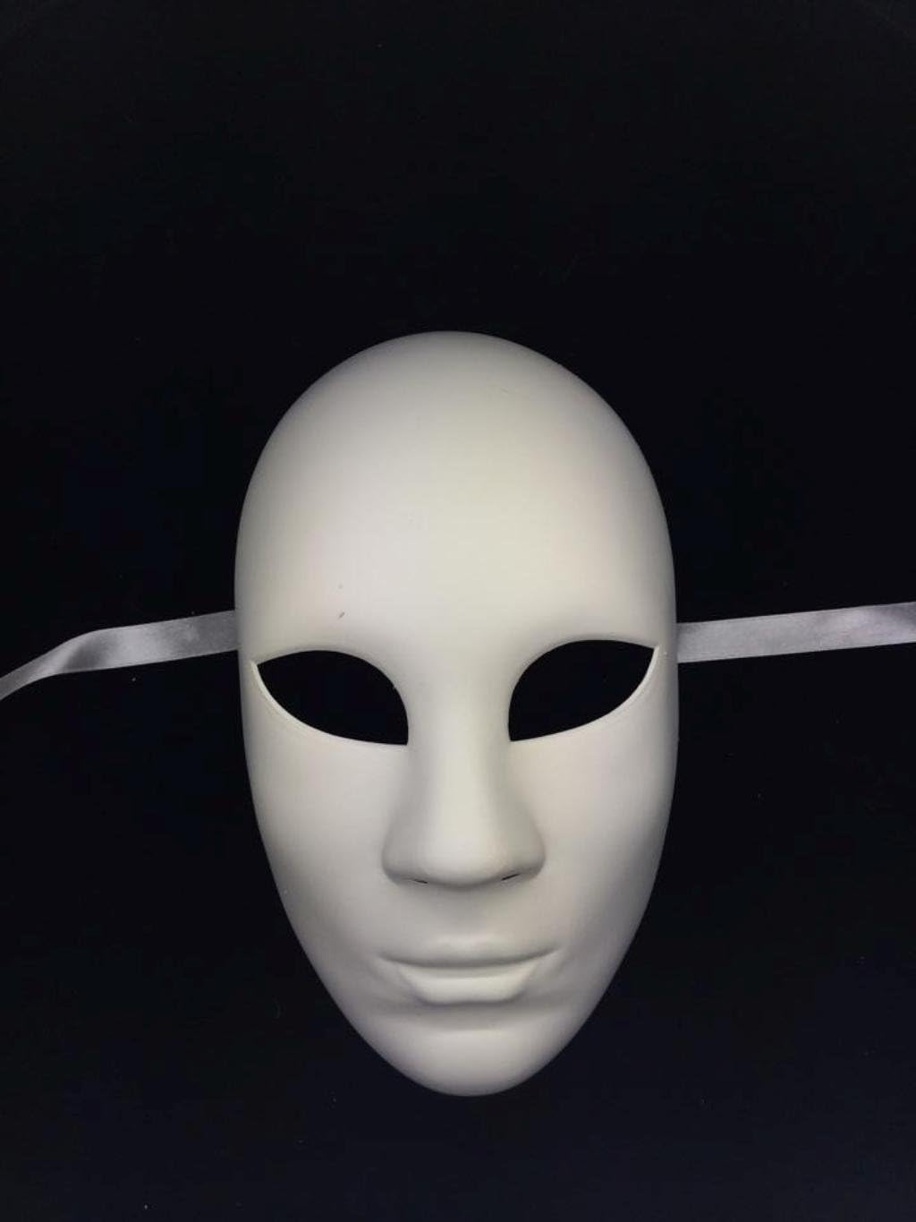 Jabbawockeez Style Venetian Masquerade White Straight Face Mask