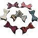 Yazon 20pcs 2.8 inch Layered Glitter Bows Clips Baby Girl's Hair Bows Alligator Clips Toddler Pigtail Bows