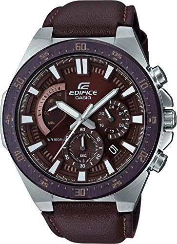 buy casio edifice chronograph brown dial men s watch efr 563bl 5avudf ex430 online at low prices in india amazon in