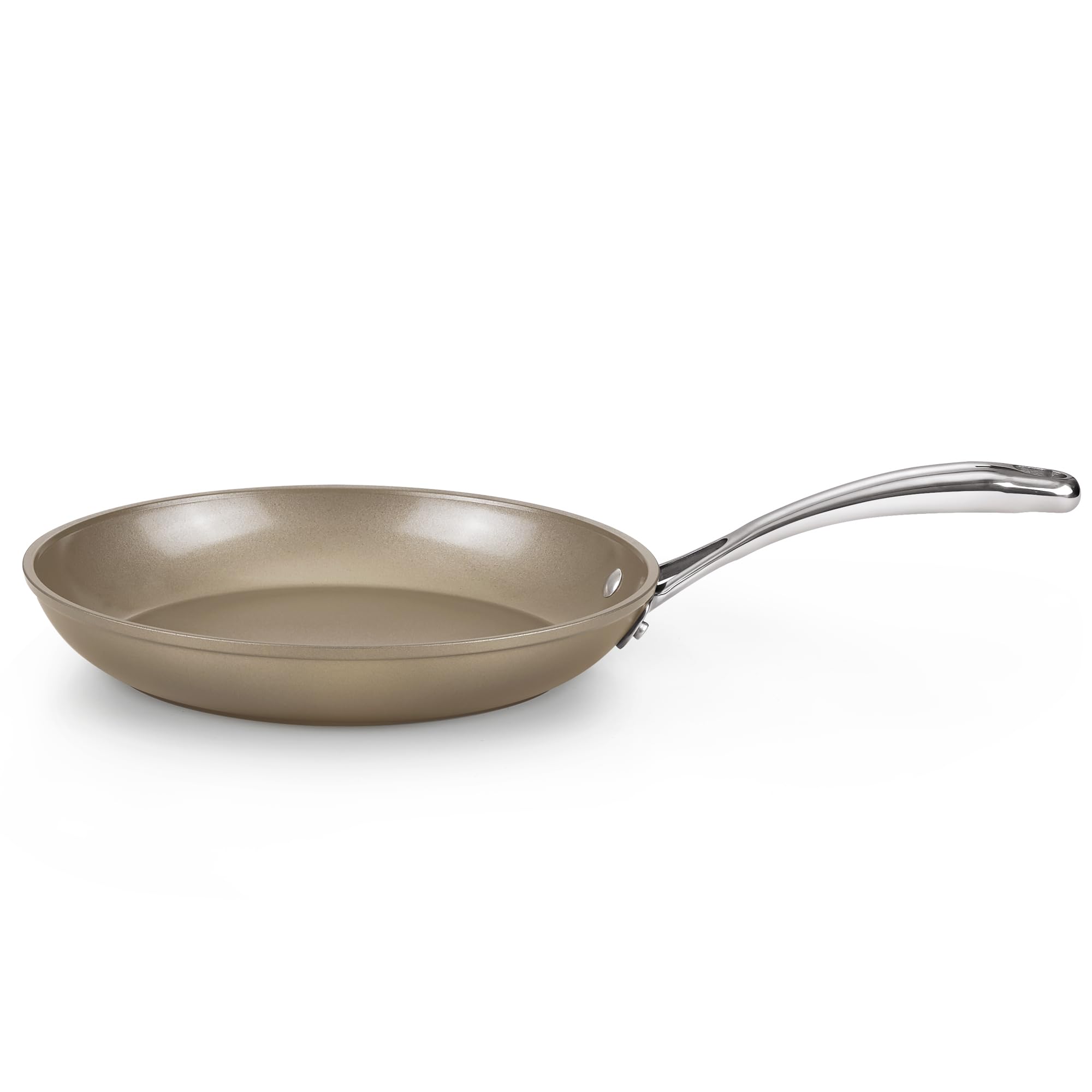 Photo 1 of Cooks Standard Frying Pan Hard Anodized Ceramic Nonstick, 10.5-inch Classic Skillet Egg Omelette Fry Pan with Stainless Steel Handle, Induction Compatible, Bronze