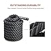 ZELUS Battle Ropes Pure Poly Dacron Exercise Ropes - 1.5/2 inches Diameter 30/40/50 ft Length Exercise Training Battle Rope for Strength and Conditioning Workouts (1.5 Inches X 30 ft)