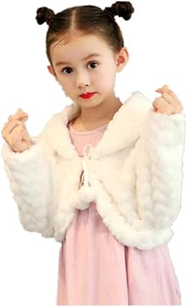 flower girl fur wrap