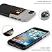 Tasikar Compatible with iPhone SE 2022/2020 Case/iPhone 7 Case/iPhone 8 Case with Card Holder Slot Wallet Case Leather and Fabric Design for iPhone SE (3rd Gen/2rd Gen) & iPhone 7/8 (Black)