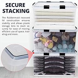 3-Pack Storage Bins with Lids, 90QT/85L Heavy Duty