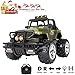1:15 Scale Super Duty Radio Remote Control Battery Operated Jeep Vehicle Powerful Off Road Cross Country Toy SUV Car with Lights and Sounds, Great Gift for Kids ( Army Green )