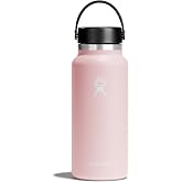 Hydro Flask Water Bottle - Insulated Stainless Steel - Wide Mouth Flex Lid, Non Spill, Leakproof, and Refillable in 32 Oz Trillium