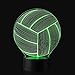 3D Illusion Volleyball Night Light Lamp with 7 Color change, touch base, power by AA batteries
