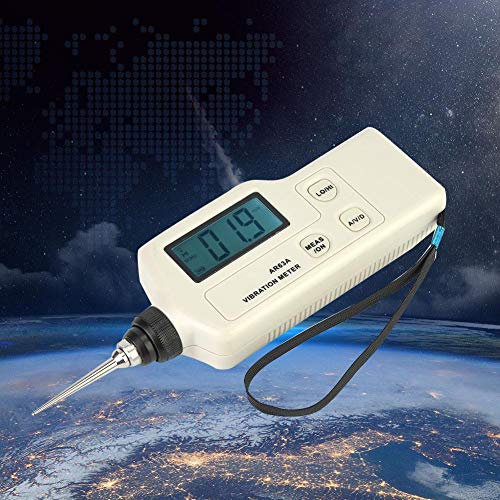Vibration Meter Handheld Vibrometer Portable High-Precision Seismometer Motor LCD Vibration Analyzer Tester AR63A