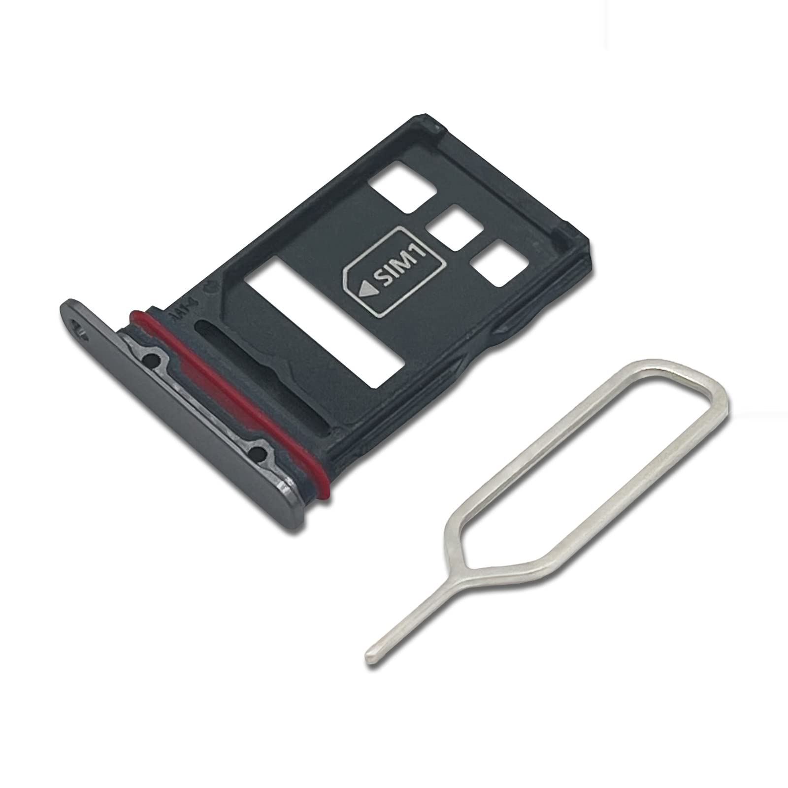 Eonpam Original DUAL SIM Card Slot Tray Holder Replacement for (Huawei P50 Pro) Incl SIM Pin (Black)