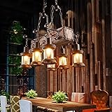 Farmhouse Lighting Industrial Rustic Wood Beam